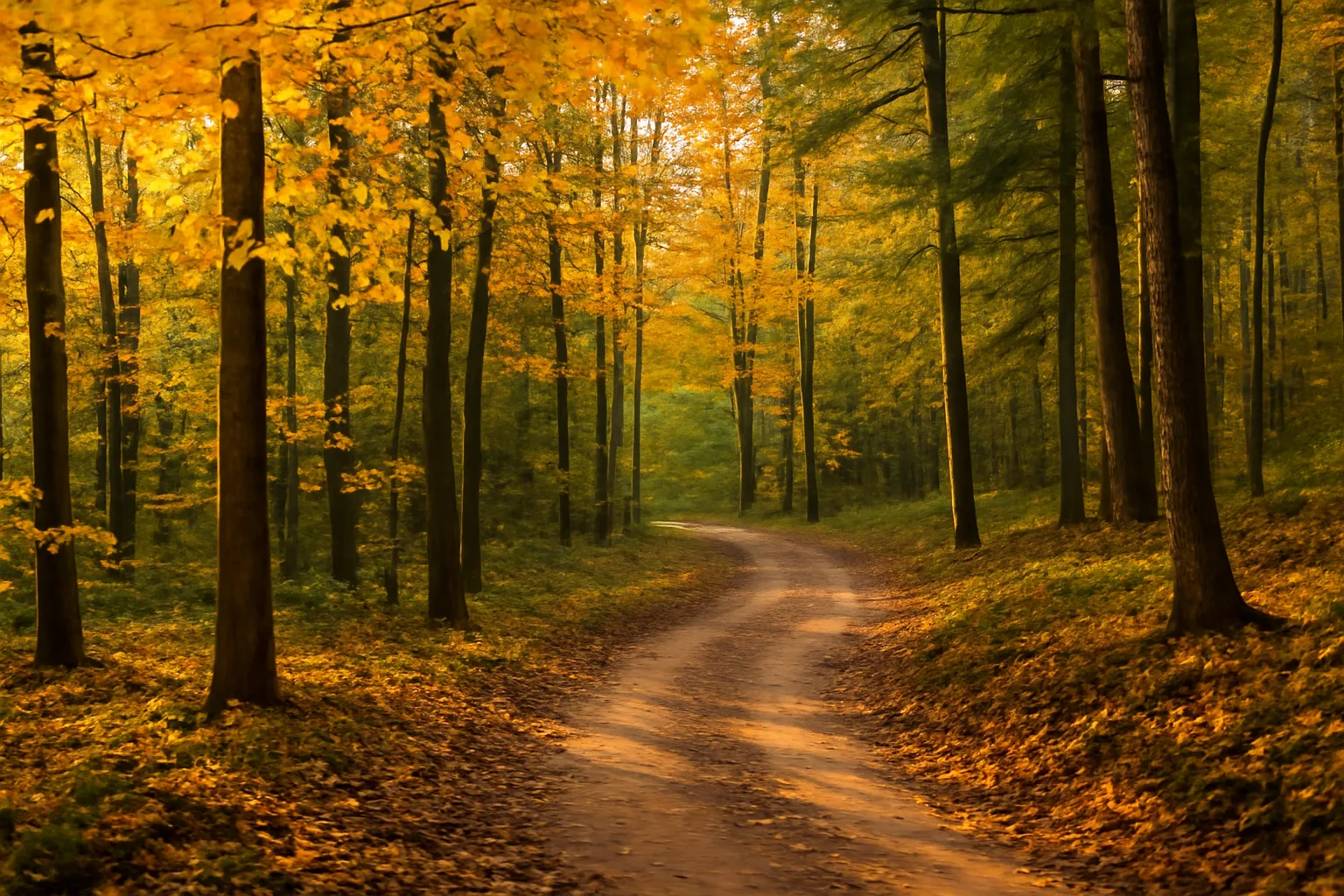 Vermont hardwood forest with a skid trail, representing land enrolled in current use