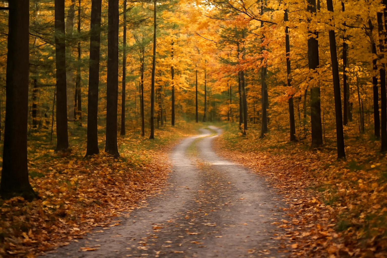 Sunlit Michigan woodlot with mixed hardwoods, illustrating qualified forest program tax savings