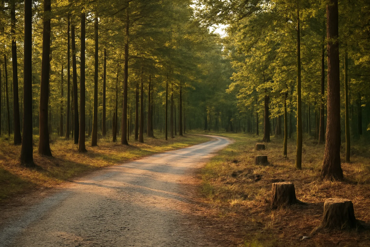 Thinned East Texas pine timber tract showing forest management practices relevant to tax appraisal